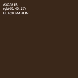 #3C281B - Black Marlin Color Image